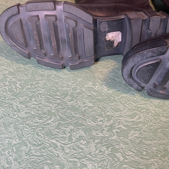 Free People Brooks Tall Black Chunky Knee-high Boots size 40 - Picture 5 of 10